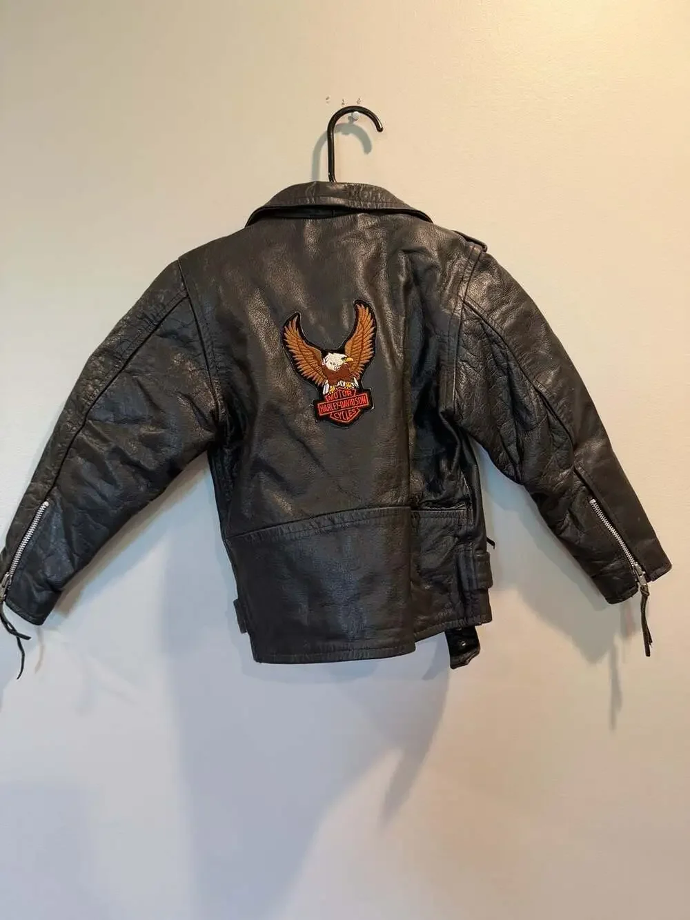 KIDS Diamond Leather Collection Lady Harley Leather Motorcycle Jacket